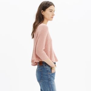 Madewell Sweaters - Madewell Swing Crop Sweater in Pink Madewell Sweaters - Madewell Swing Crop Sweater in Pink